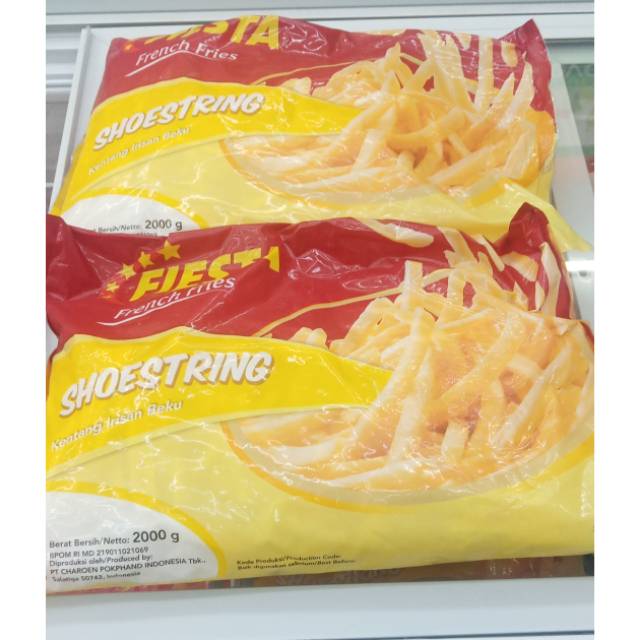 

Kentang friench frice murah fiesta 2kg/kentang beku goreng murah fiesta/