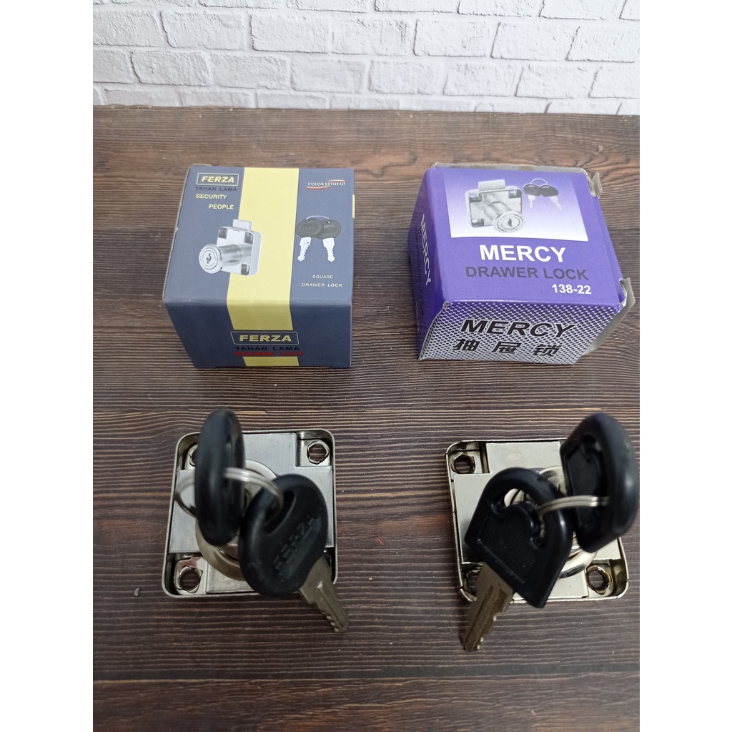 Kunci Laci/Lemari/Loker merk Ferza/Mercy tipe 138