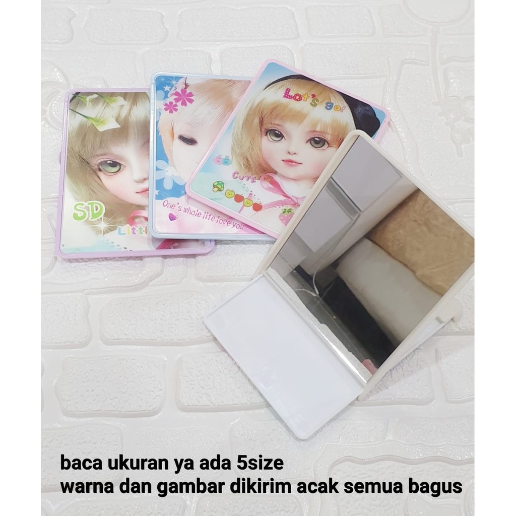 KALANTHA FASHION Kaca Cermin Rias 3 Dimensi Karakter Lucu