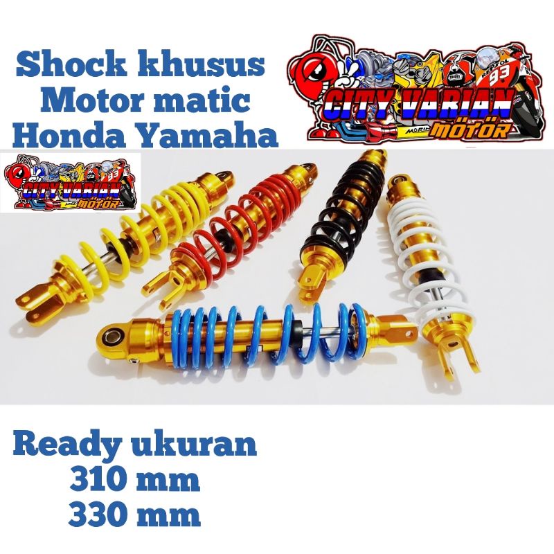 Shock Shockbreaker Belakang Matic 300 330 Vario new 125 150 Scoopy new Mio Xeon Soul Fino Genio Lexi