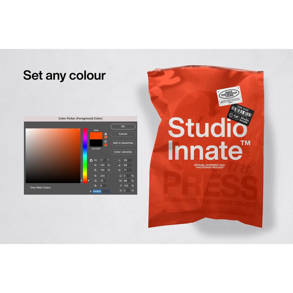 Apparel Shipment Bag Mockup - Photoshop