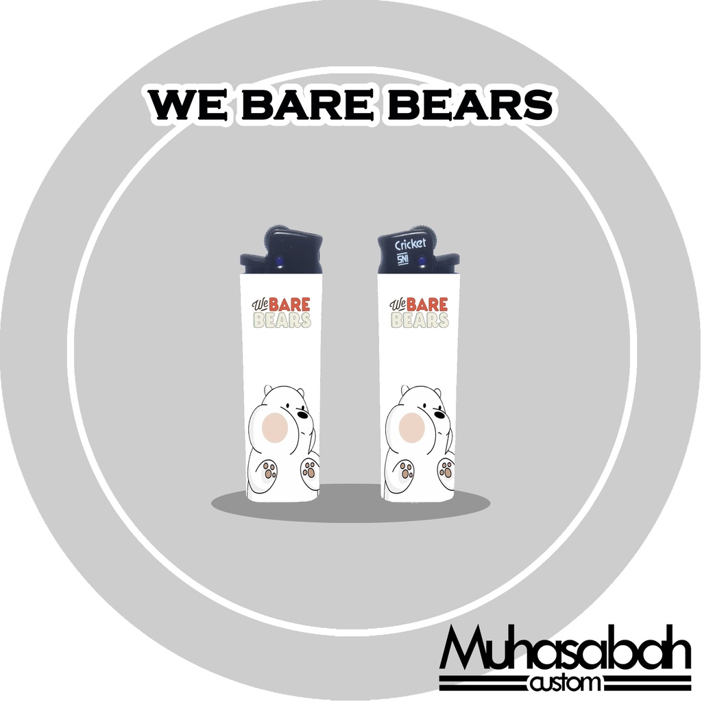 We Bare Bears Korek Api Cricket Custom Gambar Unik Murah Edisi