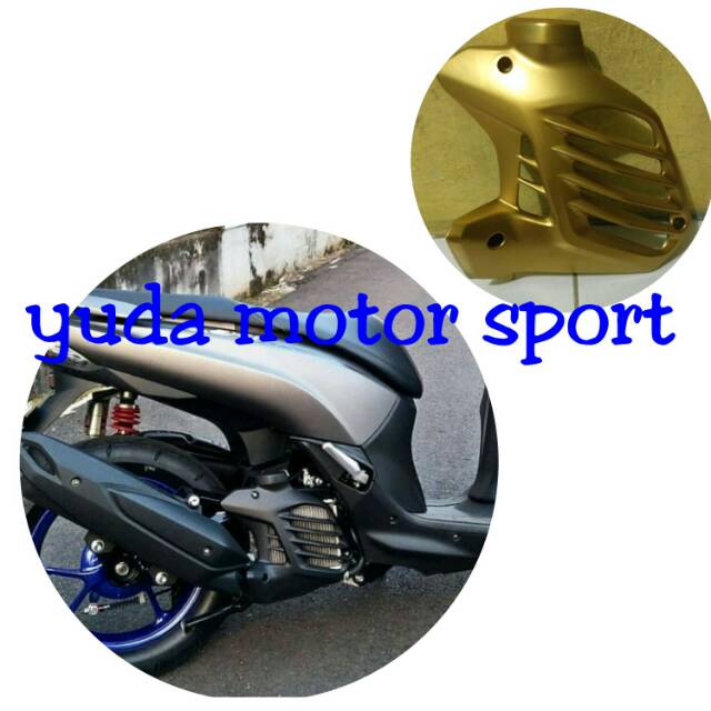 Variasi yamaha lexi tutup radiator lexi gold cover radiator yamaha lexi gold
