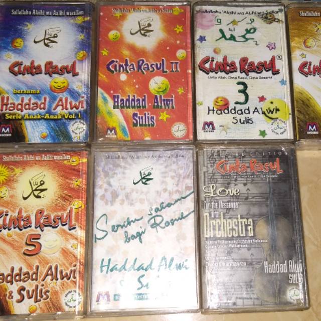 7 kaset pita CINTA RASUL HADAD ALWI SULIS kaset tape termurah sepaket