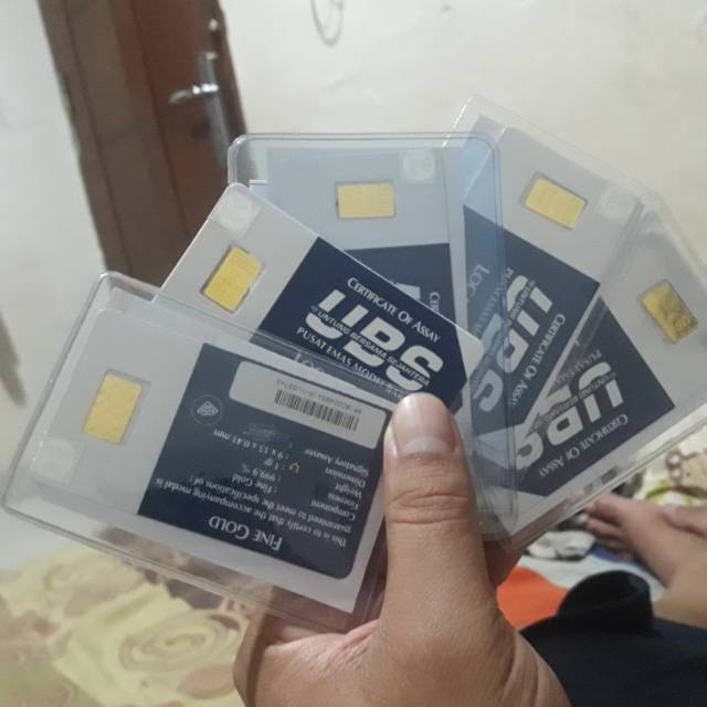 Ubs logam mulia 5 psc 1gram