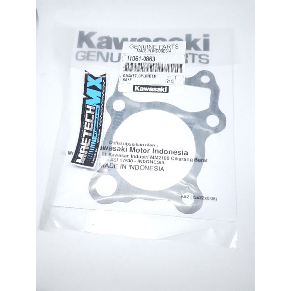 PACKING PAKING BLOK SEHER KLX ORIGINAL KAWASAKI GASKET BLOK PISTON KLX DTRACKER 150