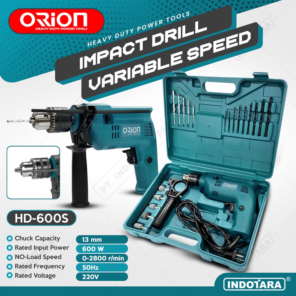 Mesin Bor Impact Drill Listrik Orion - HD600S