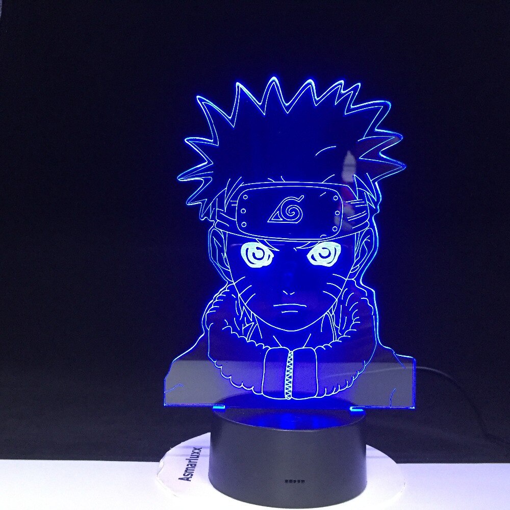 Lampu Tidur Akrilik Anime Karakter Naruto