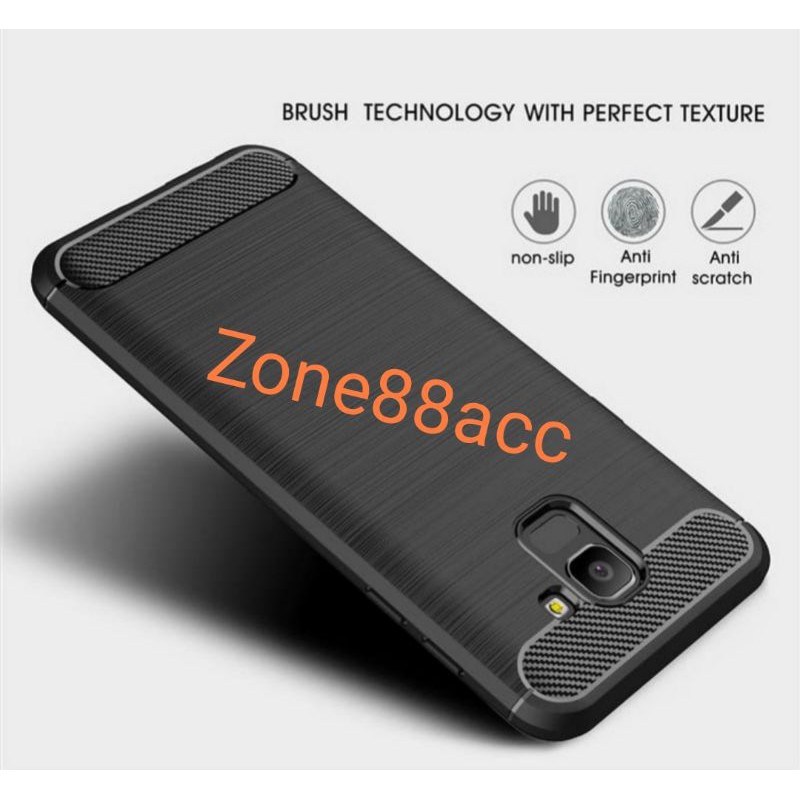 Silicon Case SAMSUNG J6 2018 Softcase iPAKY Carbon Casing Cover TPU