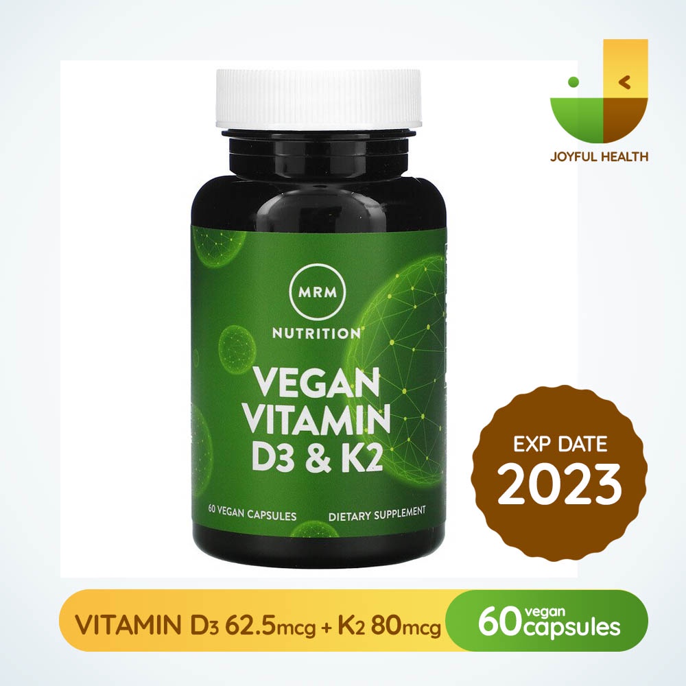 MRM, Vegan Vitamin D3 & K2, 60 Vegan Capsules