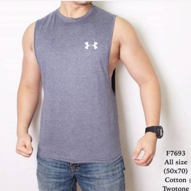 Singlet  tangtop pria  gym Under armourt Shopee  Indonesia