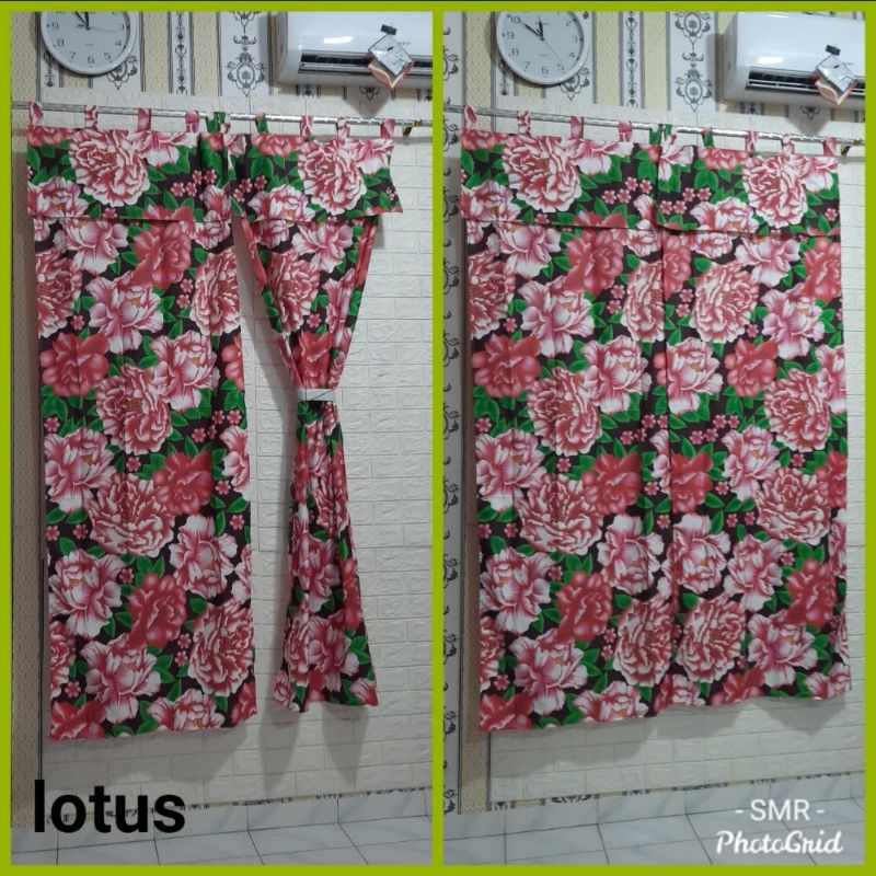 KUP - COD MURAH GORDEN TALI PONI PINTU - GORDEN PINTU MOTIF BUNGA