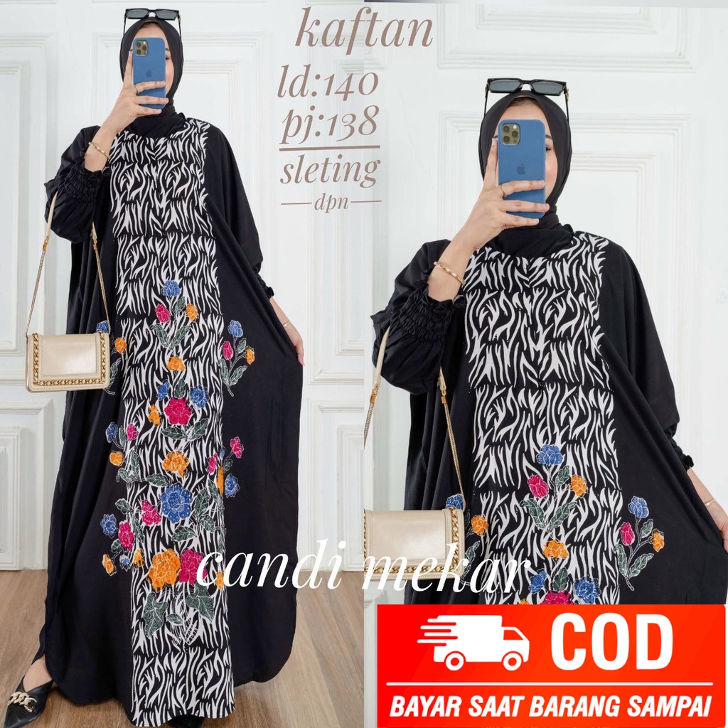 Kaftan Twill Rayon Gamis Rayon Twill Gamis Busui Gamis Rayon Baju Muslim Wanita Fashion Wanita