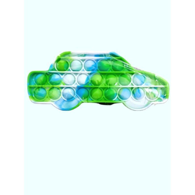 ready Banjarmasin fidget Pop It warna biasa/Pelangi its Mainan anak penghilang stres-Mobilan rainbow