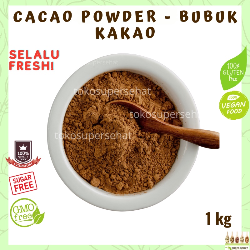 

Bubuk Kakao 1kg Cacao Powder 1kg Tanpa Gula tokosupersehat