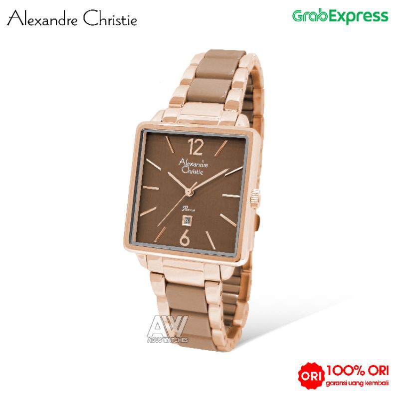 Alexandre Christie AC 2917 AC2917 rosegold coklat original wanita