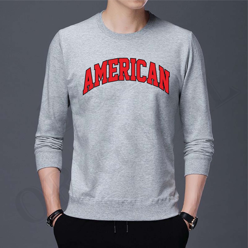 BS/COD/BAJU KAOS AMERICAN/ATASAN FASHION PRIA DAN WANITA LENGAN PANJANG/GOOD QUALITY