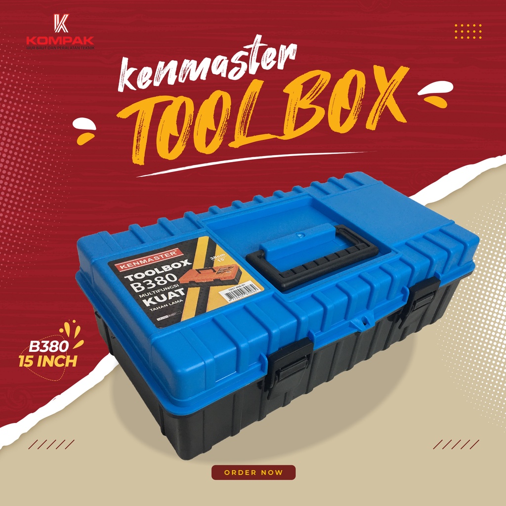 Jual Gosend Toolbox Besar Kenmaster/Tool Box B380/Tool Kit/Kotak Kunci ...