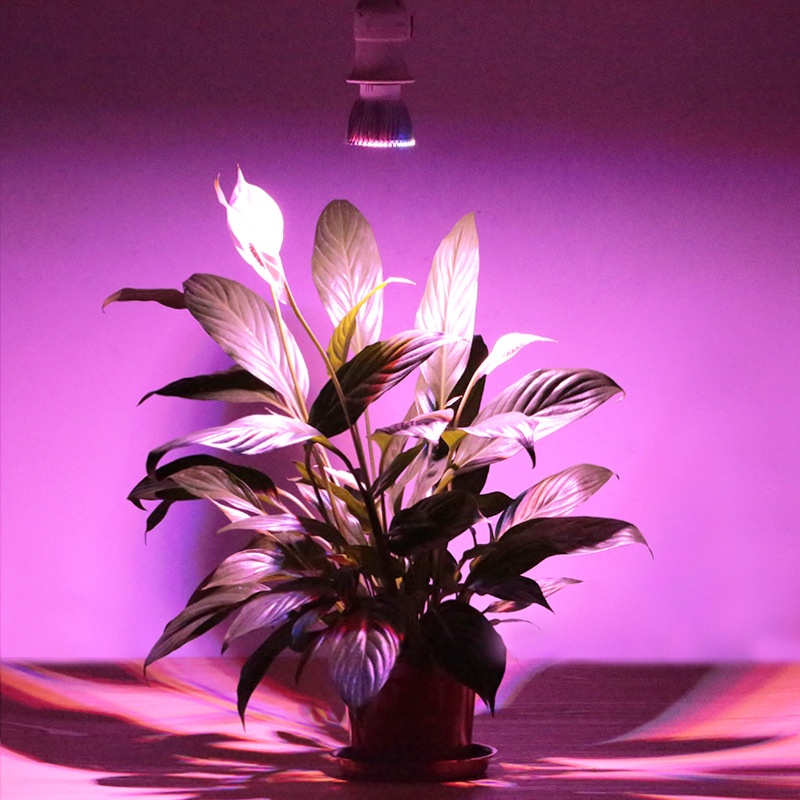 Lampu Grow Light Lampu Cahaya Tanaman Tumbuhan Hidroponik LED Indoor Plant Growth E27 8/18/28W