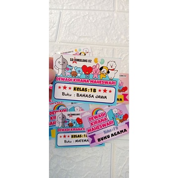 

STIKER LABEL NAMA UNTUK BUKU SEKOLAH CUSTOM TEMA
