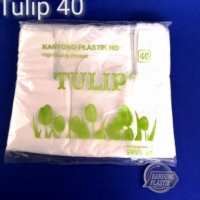

kantong plastik Kresek HD tulip ukuran 40 / putih