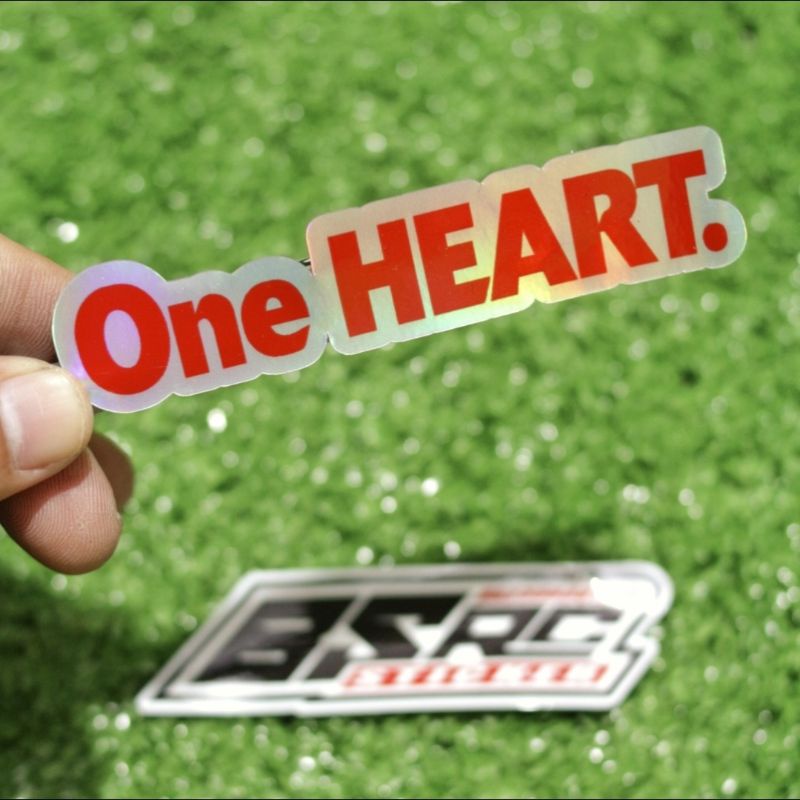 

sticker one heart hologram premium