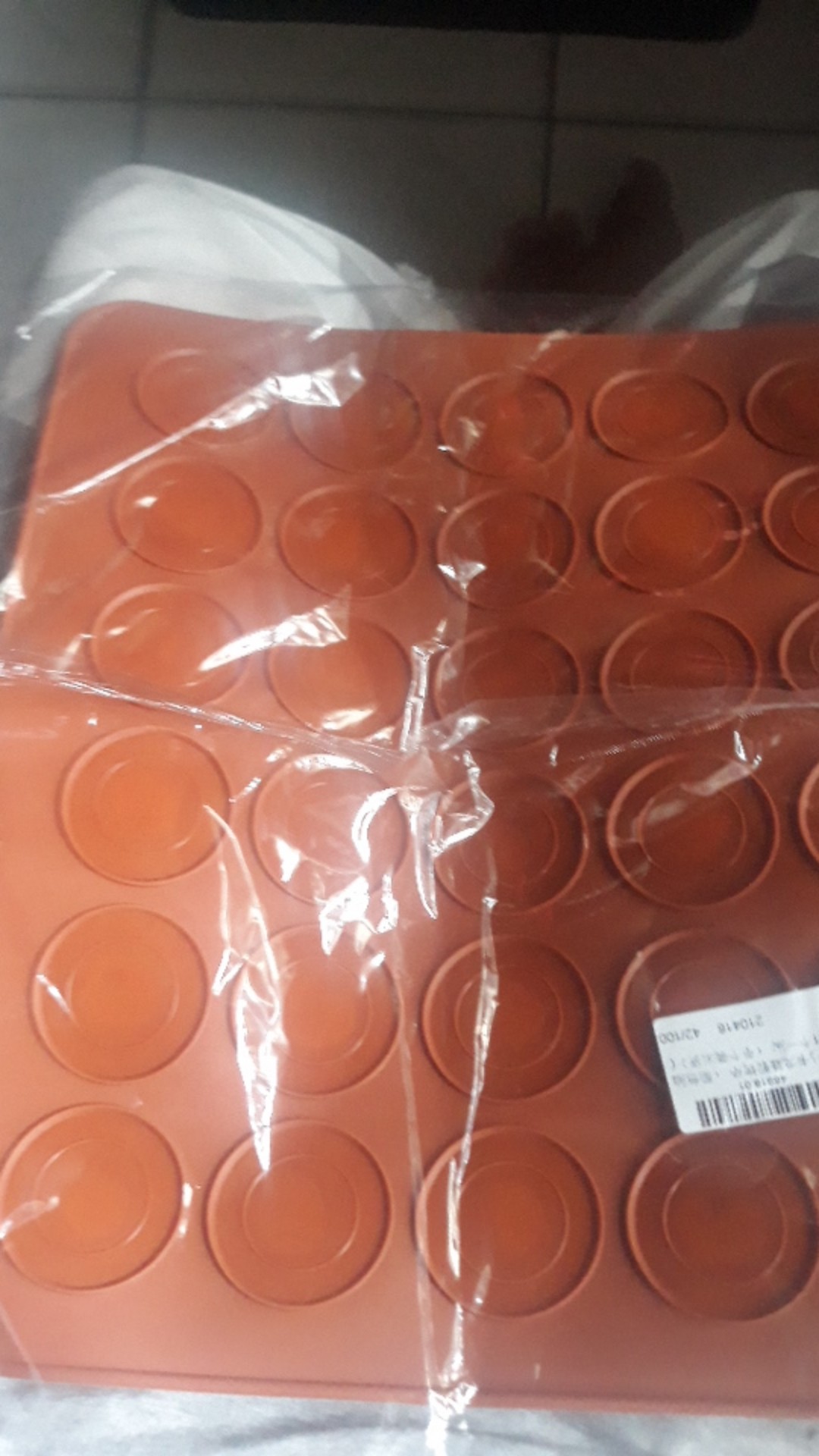 Cetakan Macaroon 30 Rongga Bahan Silikon Untuk Oven