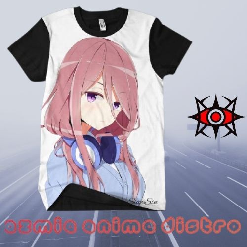 kaos 3D Fullprint Anime Miku Nakano