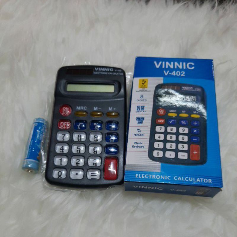 

Kalkulator Vinnic 8 digits dengan baterai