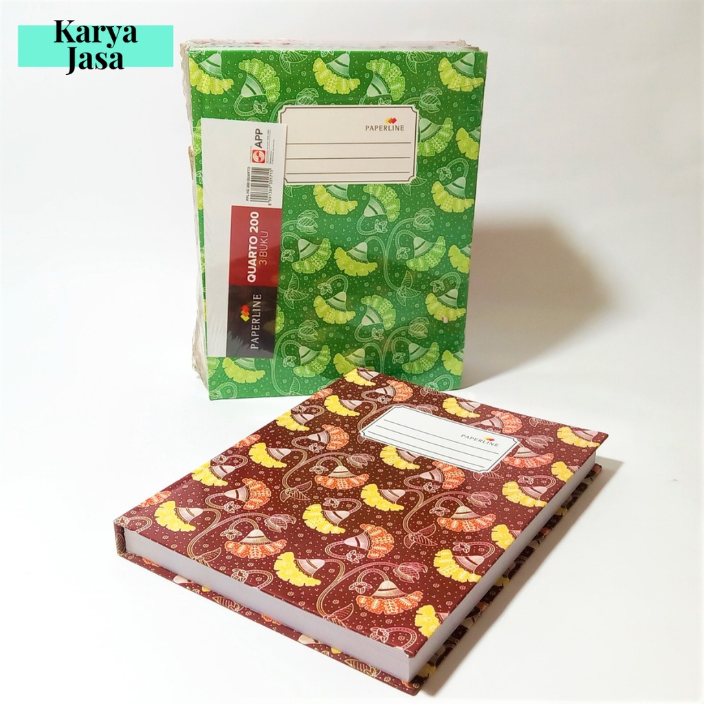 Jual Paperline Motif Batik Buku Tulis Jurnal Hard Cover Lembar Ukuran A Indonesia Shopee