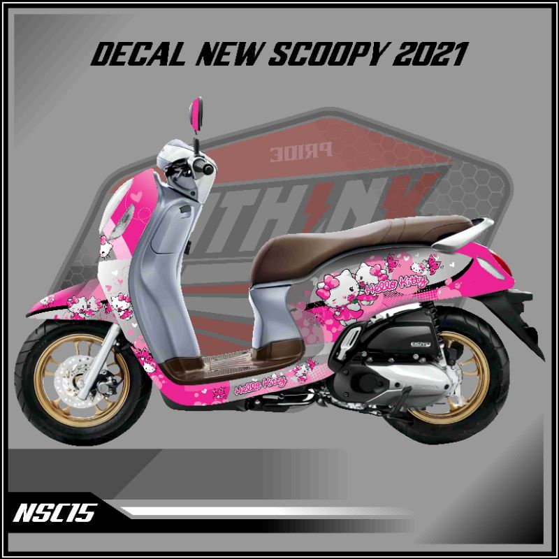 decal sticker scoopy 2021 hello kitty