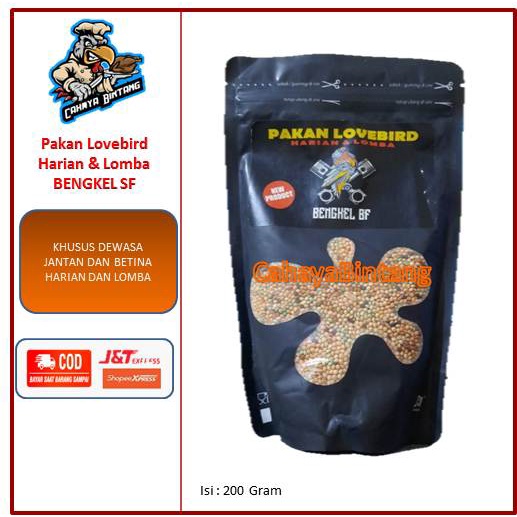 Pakan Burung Lovebird Bengkel BF Khusus Dewasa Jantan dan Betina