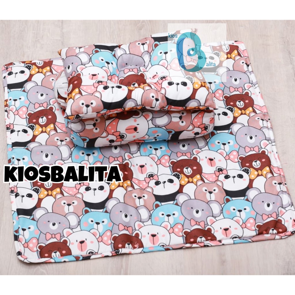 MATRAS PERLAK SET KASUR BAYI / ALAS OMPOL SET BANTAL PEYANG GULING BAYI / KADO PERLENGKAPAN BAYI