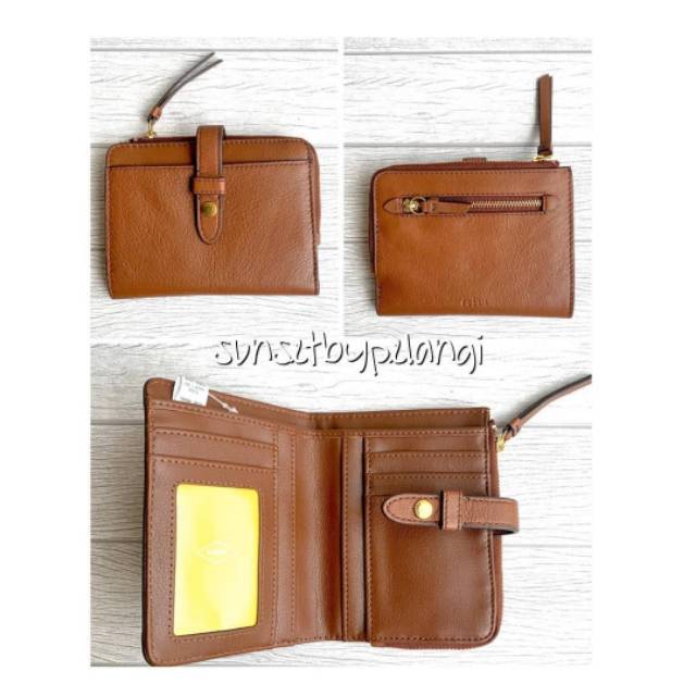Dompet Fossil Fiona Medium Multifunction Brown