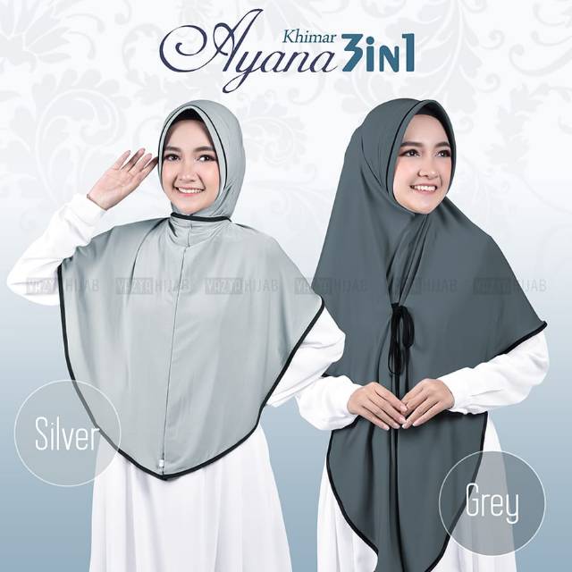 Hijab Khimar Cadar Ayana 3in1