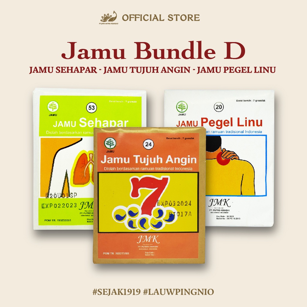 

JMK Jamu Bundle D (Sehapar - Tujuh Angin - Pegel Linu)