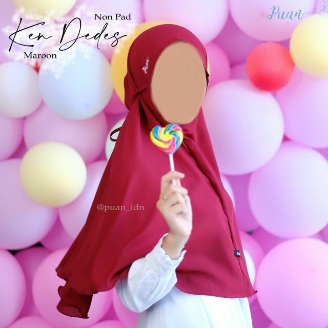 Bergo Ken Dedes by Puan Khimar Jilbab Hijab