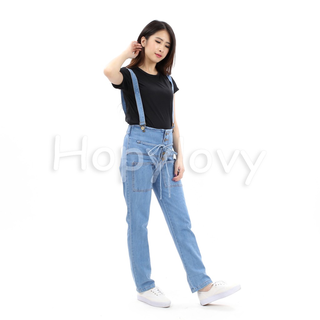 HOPYLOVY - Overall Jeans Wanita Rafaela