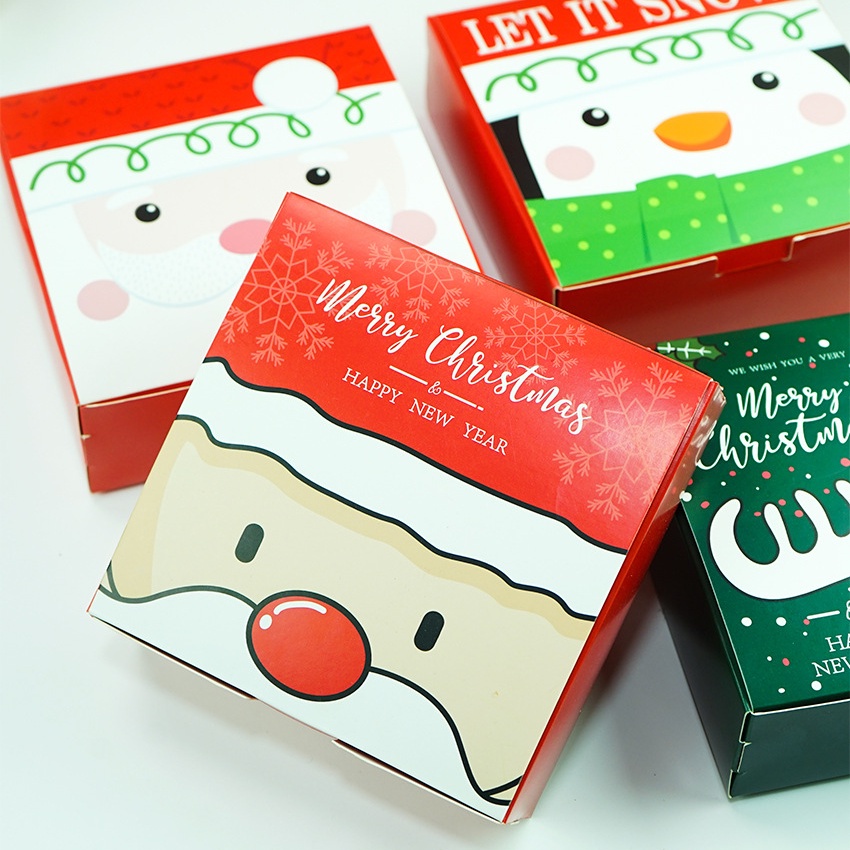 Kotak Kemasan Permen Biskuit Cokelat Nougat Untuk Dekorasi Pesta Natal