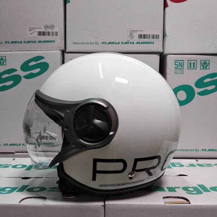 HELM YR CARGLOSS PROTECT 1 SUPER WHITY WHITE