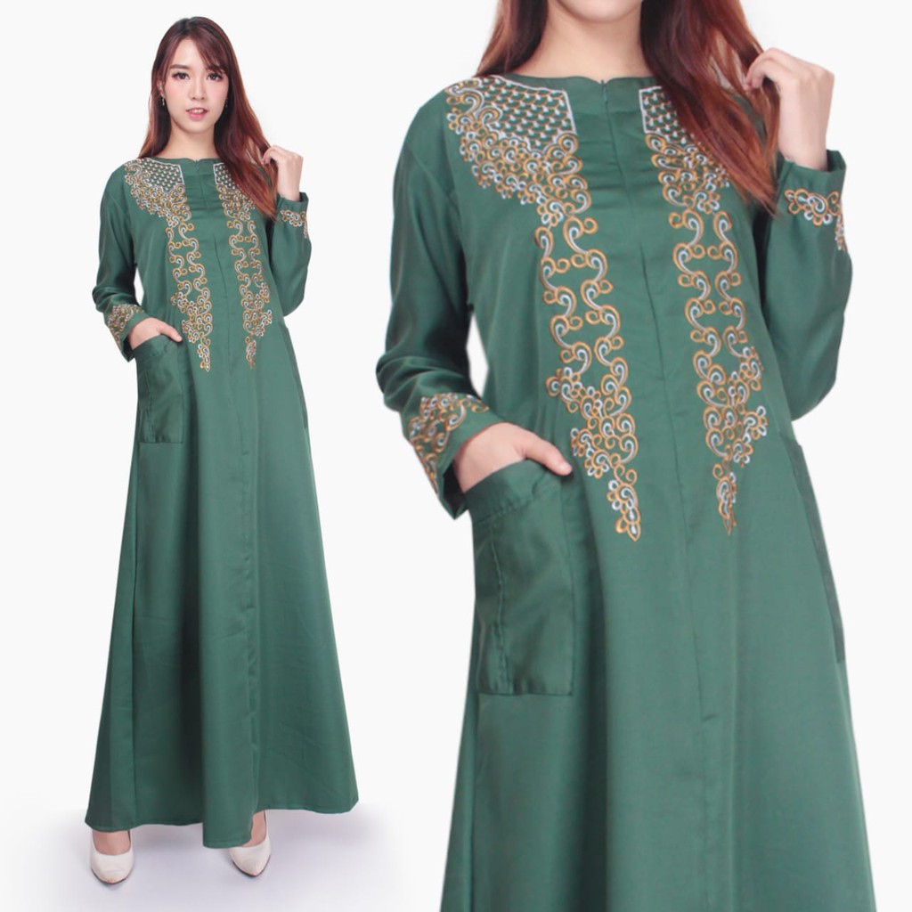 SB Collection Dress Maxi Nana Gamis Longdress Terusan Casual Wanita