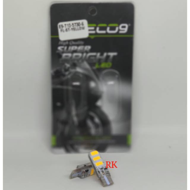 LAMPU SENJA LED T10 KEDIP KUNING - LAMPU SEIN MOTOR LED PNP - LAMPU KOTA STROBO KUNING