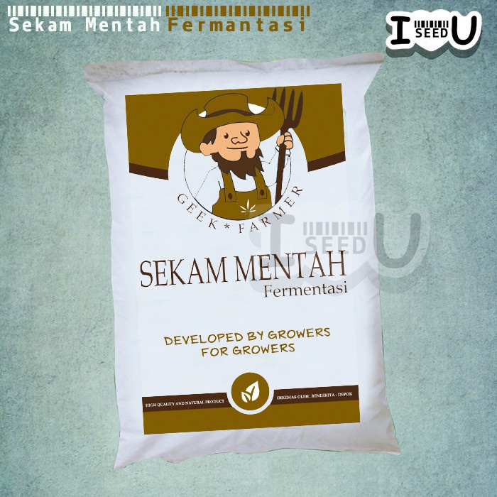 Sekam Mentah Fermentasi Siap Pakai (Geek Farmer)