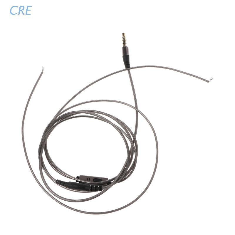 CRE  1.2m With Mic DIY Earphone Cable High Quality Replacement Cable Wire For Repair