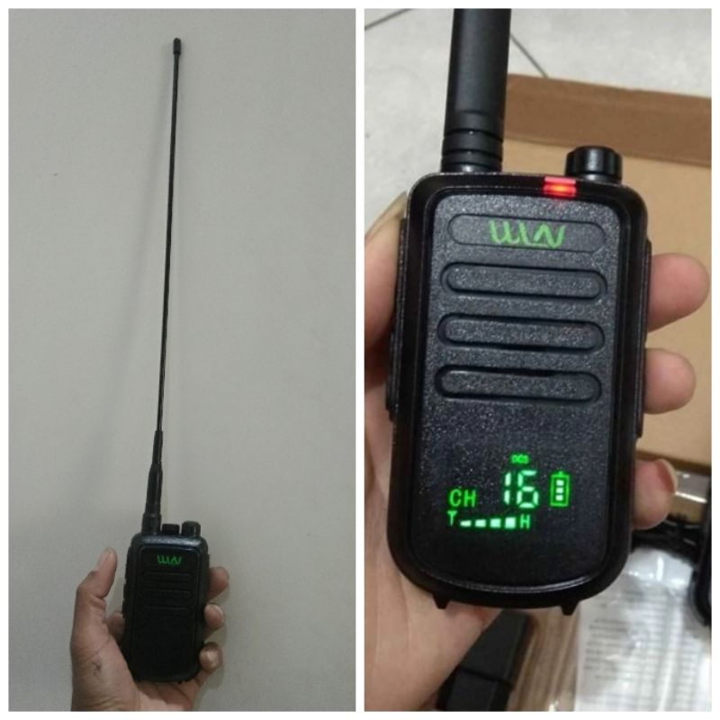 Walkie talkie ht WLN KD - C 100 paket antena panjang 35 cm