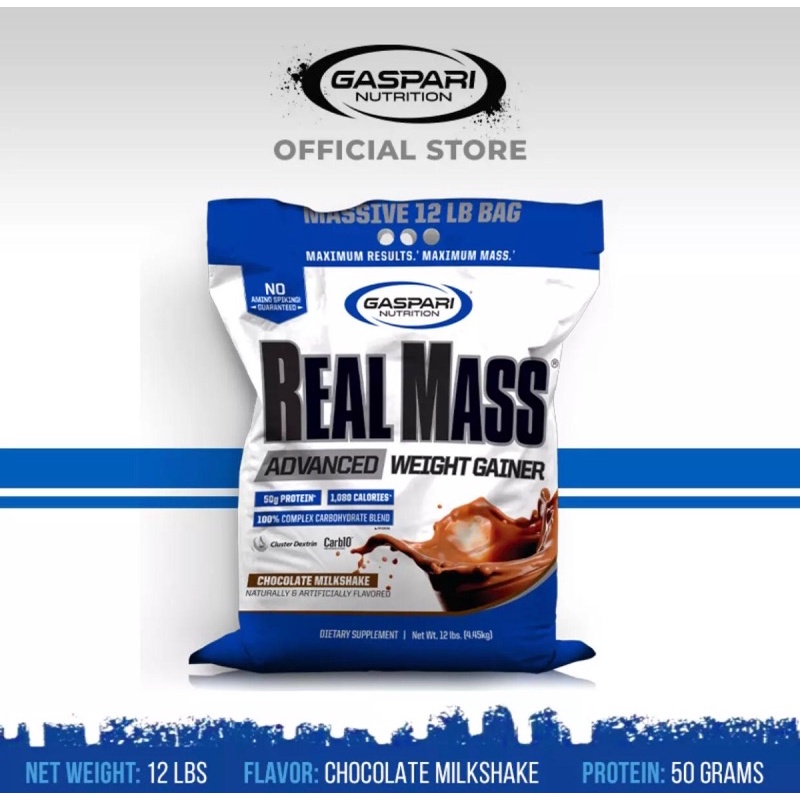 RealMass 12 Lbs Gaspari Nutrition realmass real mass