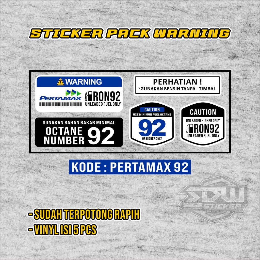 Stiker tangki Motor Stiker Printing Bahan Bakar Pertamax