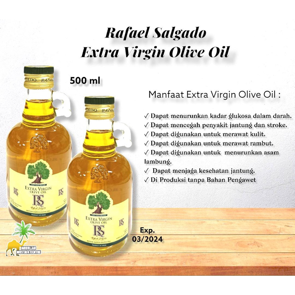 

MINYAK ZAITUN RS EXTRA VIRGIN OLIVE OIL RAFAEL SALGADO 500 ML