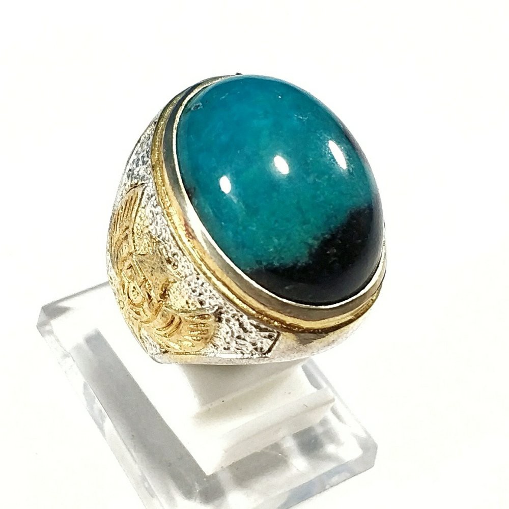 CINCIN BATU AKIK NATURAL BACAN DOKO SEMI KRISTAL