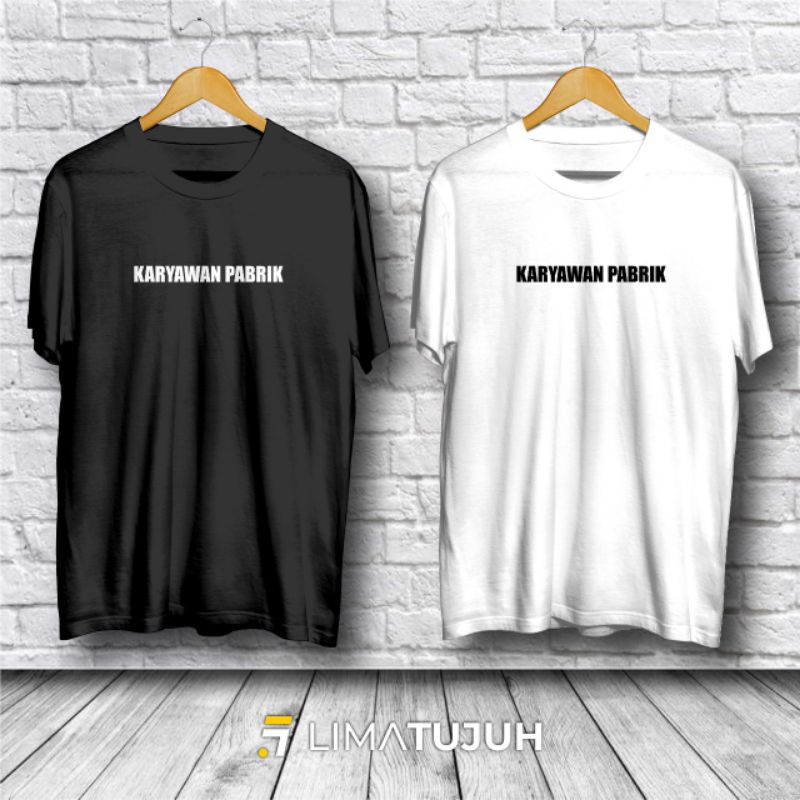 Kaos Baju Karyawan Pabrik Kaos Pria Wanita Tshirt Premium